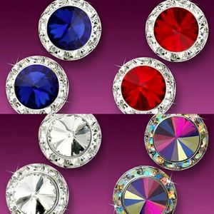 Competition earrings in post and clip-15mm